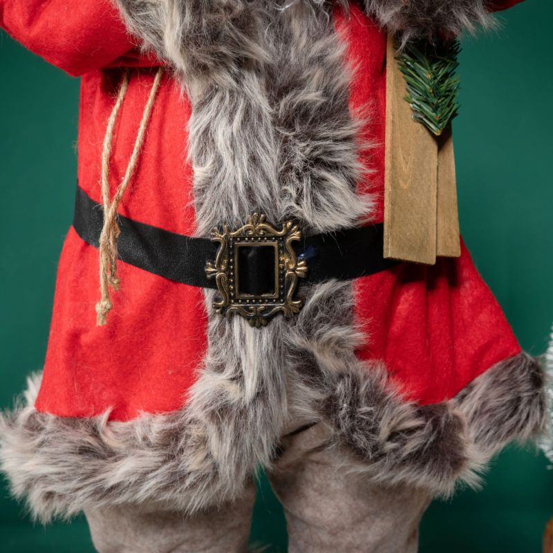 Christmas,Santa Claus with red backpack and skateboard - Christmas gift